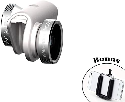Amazon Com Olloclip 4 In 1 Pocket Sized Lens Kit For Iphone 6 6 Plus Silver White Includes Fisheye Wide Angle 10x Macro And 15x Macro With Wearable Pendant And A Bonus Universal Smartphone Tripod Mount Adapter