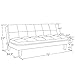 DHP Allegra Pillow-Top Cushion Futon Couch with Upholstered Microfiber - Black