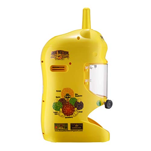 Great Northern 83-NA6066 Northern Yellow Hawaiian Shaver | 120V Electric Snow Cone Machine | Professional Polar Pal Ice Crusher Model with Safety Shield,