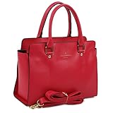 Copi Women's Modern Deluxe Simple Tote Handbag And Shoulder crossbody purse Small Bags Cherry