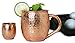 Moscow Mule Copper Mug Set by FelMark 100% Pure Copper Cup with Solid Copper Shot Glass & Ice Ball Maker Mold 16 Oz Hammered Mug with Welded Handled & 2 Oz. Jigger plus a 4 Round Ice Balls Mold