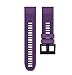 Wearable4U Garmin Fenix 5X 26mm Quick Release Easy Fit Silicone Replacement Watch Band for Garmin Fenix 5X, Quatix 3, Fenix 3 HR, Fenix 3, Tactix Bravo, Foretrex 601, Foretrex 701 (Purple)