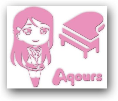 Amazon カッティングステッカーs 桜内梨子 桃 103 アニメ 萌えグッズ 通販