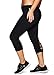 RBX Active Women's Plus Size Cotton Spandex Workout Leggings Black Basic 1X