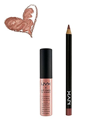 NYX Stockholm Lip Cream and Mauve Lip Liner (Bundle of 2 Items)- Perfect Pairings Collection