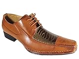 Men Dress Loafers with Aligator Prints Slip on Lace up Oxfords Patent Dress Shoes (Vip-exp) ...