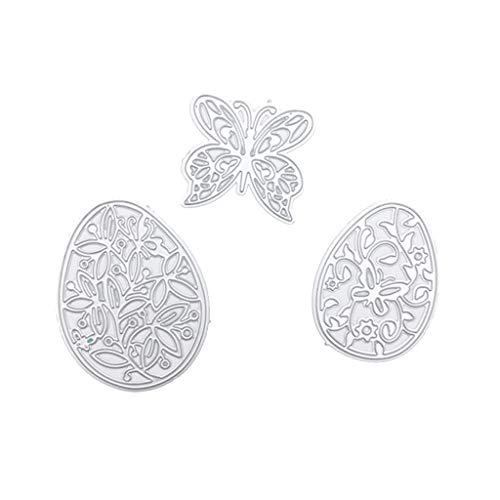 MEIYIN Easter-Egg DIY Mteal Cutting Dies Stamp Embossing Dies for Card Making Scrapbooking Templates