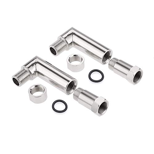 90 Degree Angled O2 Sensor Exhaust Extension Spacer Adapter + 2 Straight O2 Sensor Spacers M18 X 1.5 - Thumbnail 4