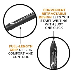 BIC Gelocity Quick Dry Black Gel Pens, Medium Point