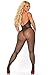 Cocolicious Women's Controlled Chaos Bodystocking, Black, One Size