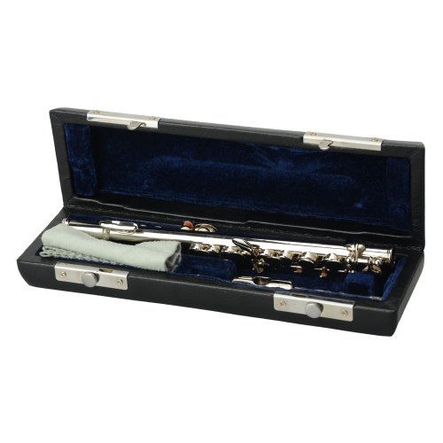 Cupronickel C Open Hole Concert Band Piccolo Set Beginner Musical Instrument+Case+Screwdriver+Lubricant (Silver)