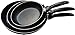 Aluminum Nonstick Frying Pan Set - (3-Piece 8 Inches, 9.5 Inches, 11 Inches) - Fry Pan/Frying pan Cookware Set, Dishwasher Safe - by Utopia Kitchen