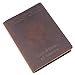 Leather Passport Cover - Passport Holder Case for Men & Women - Brown
