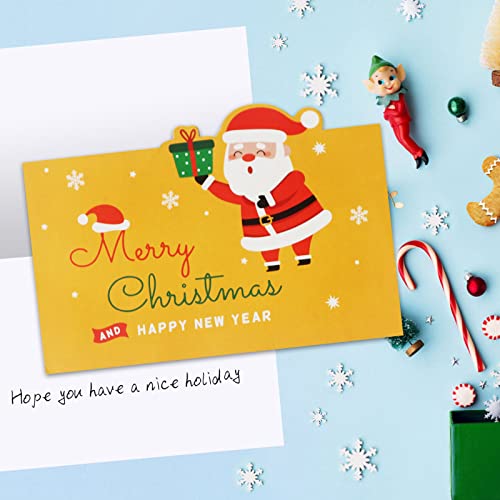 Sazfli Christmas Cards Set - 14 Pack, Merry Christmas Greetings Cards, Xmas Gifts Cards with Envelopes, Size 4 x 5.5 Inch and 3.4 x 5 Inches