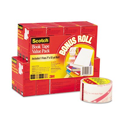 Book Repair Tape 8 Roll Multi-Pack, 15 Yard Rolls, 3