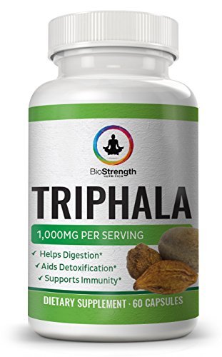 Best Quality Triphala - 1000mg Per Serving - Made In USA - 60 Vegetarian Capsules - By BioStrength Nutrition Best Quality Triphala - 1000mg Per Serving - Made In USA - 60 Vegetarian Capsules - By BioStrength Nutrition