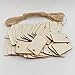 WINOMO 50pcs Wood Gift Tags Wooden Hanging Tags Blank Wood Pieces Pendants Ornaments with Rope for Birthday Party Wedding Decoration Gifts Organizing Arts Crafts