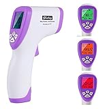 Forehead Digital Thermometer Medical Grade Multi-function High Sensitivity Non-contact Digital Infrared , No Touch Instant Results Forehead Body Thermometer For Baby, Adults And(purple)