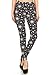 R634-OS Sweet Frangipani Print Fashion Leggings