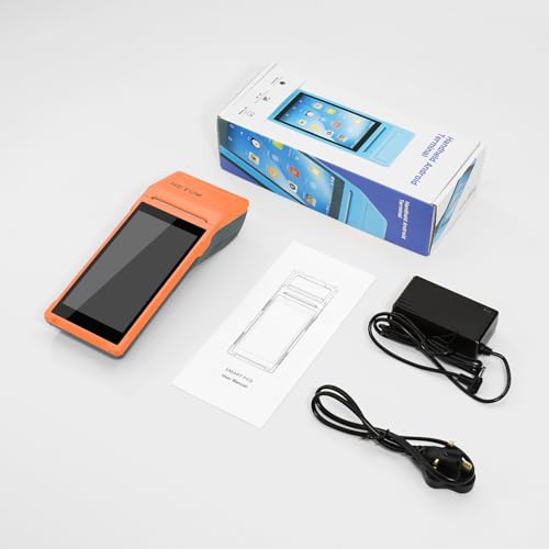 NETUM Handheld PDA Android 11.0 POS Terminal with Receipt Printer (P58-03) | Portable Barcode Scanner & Data Collector, Bluetooth USB WiFi BT4.0, Includes 58mm x 35mm Paper Scroll