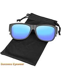 Fit Over Gafas de sol polarizadas desgaste sobre prescripción anteojos Unisex Fitovers para hombres y mujeres bolsa incluida