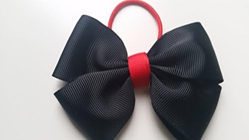 Buy1 Get 1 Free Girls Women Hair Bows Plain Polka Dot (Black) by Juuls