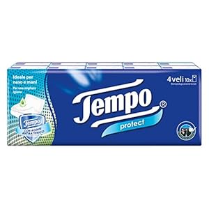Tempo Fazzoletti Antibacteriële bescherming, 4 lagen, 10 verpakkingen