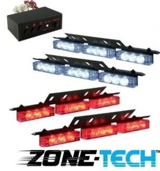 Zone-Tech-36X-LED-Emergency-Warning-Strobe-Lights-Bar--Premium-Quality-Ultra-Bright-Red-and-White-LED-Emergenc