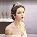 Makone Crystal Tiara Crown Headband for Wedding Prom Bridal Birthday (Style 1)