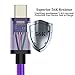 BEST4ONE, USB Type C Cable, 6Ft 2Pack Long Nylon Braided Charge/Sync Quick Charger Cord for LG G6 G5, Samsung Galaxy S8 Plus, Google Pixel XL, Nexus 5X 6P, Moto Z, Huawei P9 Mate 9, More (Purple)