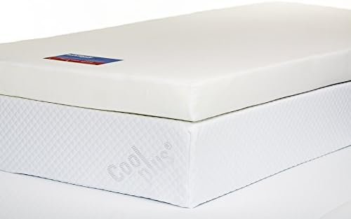 Bodymould Memory Foam Mattress Topper with Cover, 4 inch - UK Double, White, Double (135 x 190 cm) - Image 5
