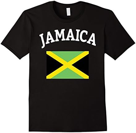Men's Jamaica Jamaican Flag Jersey General Sports T-Shirt 2XL Black
