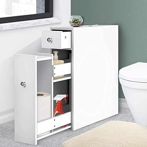 Artiss Bathroom Cabinet Slim Toilet 