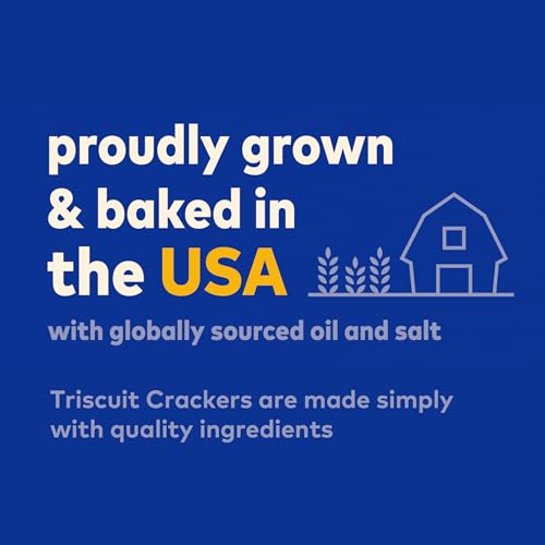 TRISCUIT ORIGINAL WHOLE GRAIN WHEAT CRACKERS, VEGAN CRACKERS, HEALTHY SNACKS, LUNCH SNACKS, 8.5 OZ