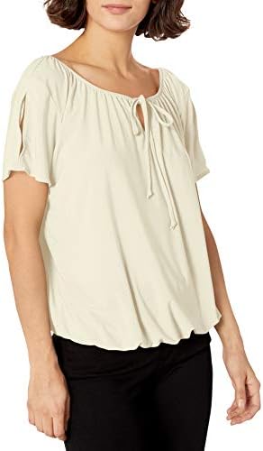 Women's Petite Sleeveless U-Neck Knit Top - Wrinkle-Free Easy Fit Pullover Blouse - View #13