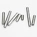 Sutemribor 120 PCS 7 Sizes Dowel Pin Kit, Shelf Support Pin Fasten Elements Assortment Kit, 304 Stainless Steel
