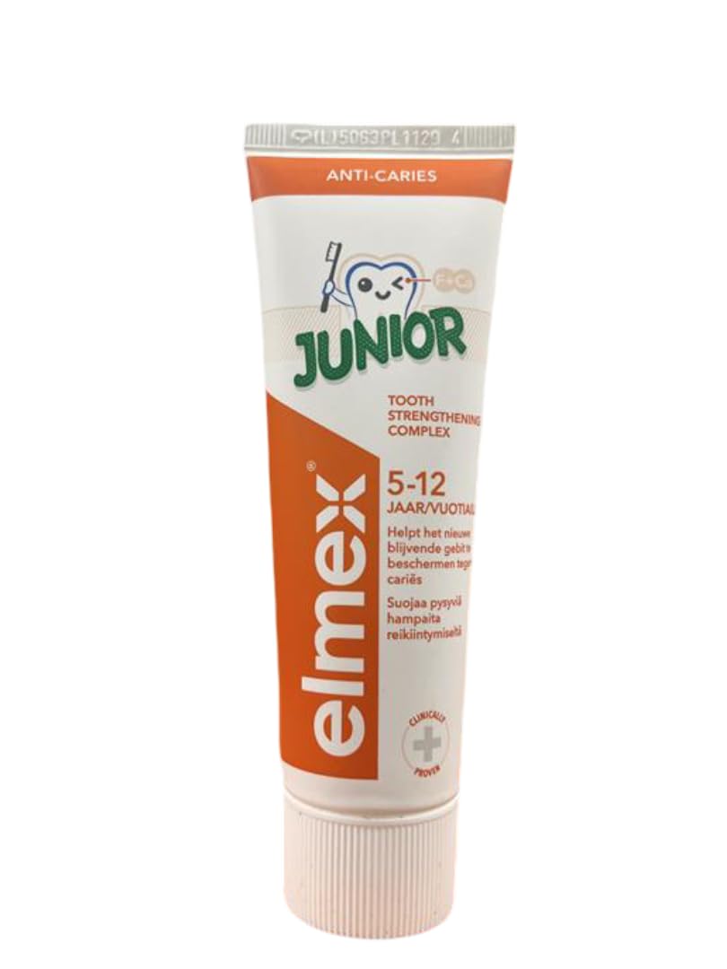Elmex Toothpaste Junior 6-12 Years Old 3x75ml, 3x2.5oz by Elmex