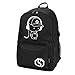Luminous Anti Theft Laptop Backpack with USB Charging Port,Gracosy Fashion Daypack Shoulder Campus Rucksack Travel Bag College Student Bookbag