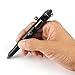 Cool Hand 4.9'' Bolt Action Pen, EDC Pocket Signature Pen, Black, Gray, Bronze Aluminum, Office Business Writing Pen, Tactical Ballpoint Ink Refillable, w Choices of US Flag,Eagle, Skull Logo