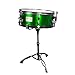 Mendini by Cecilio Complete Full Size 5-Piece Adult Drum Set with Cymbals, Pedal, Throne, and Drumsticks, Metallic Green, MDS80-GN