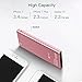 Portable Charger,Emnt 10400mAh Quick Charge 3.0 Power Bank QC 3.0 Dual USB Port Compact External Backup Battery Pack Indicator Fit iPhone,Ipad,Samsung Galaxy,Tablet,Camera,Kindle More-Pink