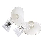 TOOGOO(R) 2 PCS 47mm Clear Plastic Wall Suction Cup Clip Clamp