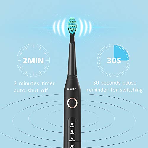 Sboly Electric Toothbrush 5 Modes for All Brushing Needs, Sonic