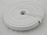 8 Colors--3 Meters 10.0x2.0mm Soft Flat Real Cowhide Leather Cord/straps (White)