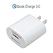Quick Charge 3.0 18W and Type C Cable Charger for Nexus 6P/5X, Google Pixel/Pixel XL/Pixel C, Samsung Galaxy Note 8/S8/S8 Plus, Tab S3, LG G5/G6/V20/V30, Motorola Moto x4/Z/Z Force/Z2/M