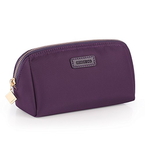 Chiceco handy cosmetic pouch clutch makeup bag - dark purple