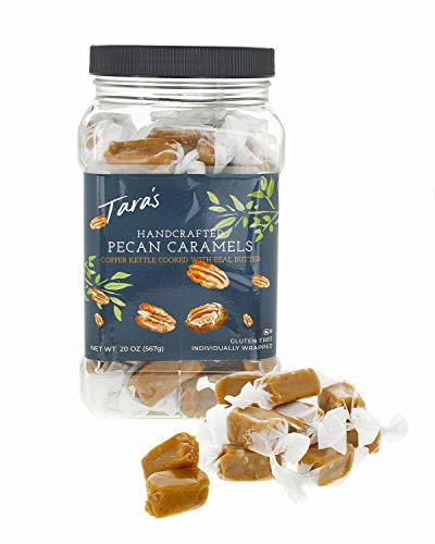 Tara's All Natural Handcrafted Gourmet Pecan Flavored Caramel: Small Batch, Kettle Cooked, Creamy & Individually Wrapped - 20 Ounce - Thumbnail 3