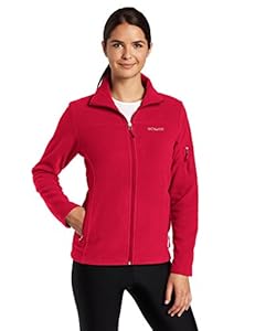 Columbia Women's Fast Trek II Full Zip Fleece Jacket, Red Orchid, X-Small