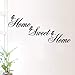 Home Sweet Home Quote Wall Decal Sticker, Creatiee Removable DIY Vinyl Wall Decor Art Mural for Living Room Bedroom Family Decor - Elegant Design & Home Warming Gift