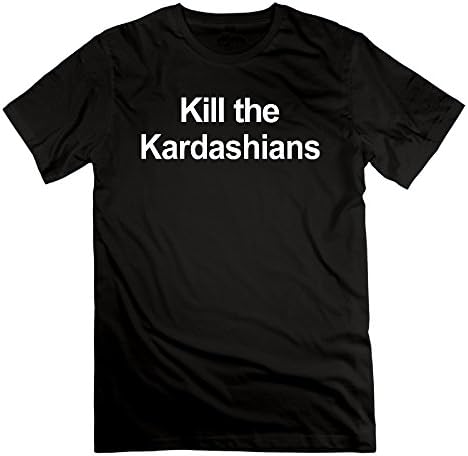 CHZS Men's Kill The Kardashians Funny Kim T-Shirt XL Black